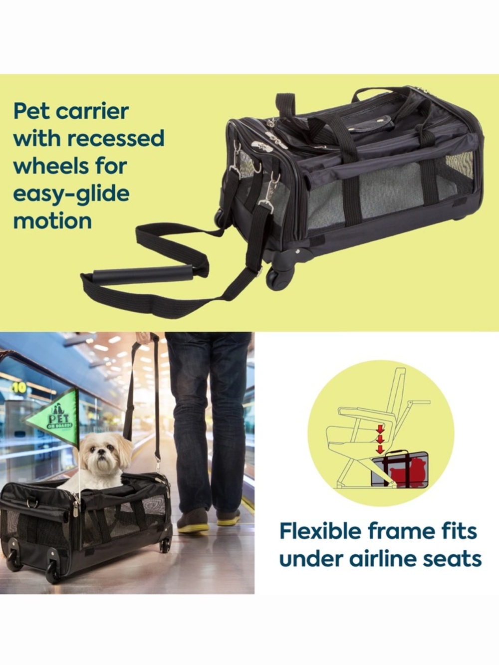 Sherpa® Ultimate On Wheels™ pet carrier - Picture 5 of 7